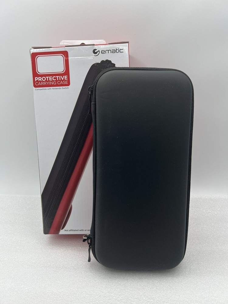 Ematic Nintendo Switch Compatible Protective Carrying Hardshell Zippered Case