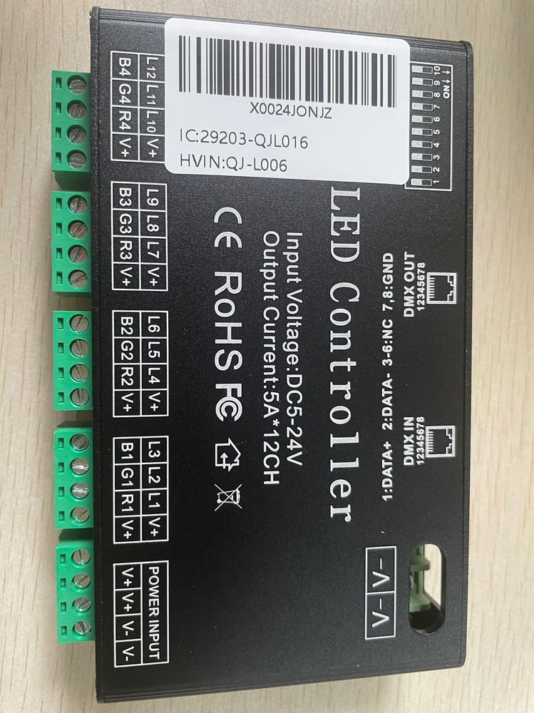 12 Channel Dmx Decoder Rgb Led Light Strip Controller Dmx512 Decoder Dimmer Driv