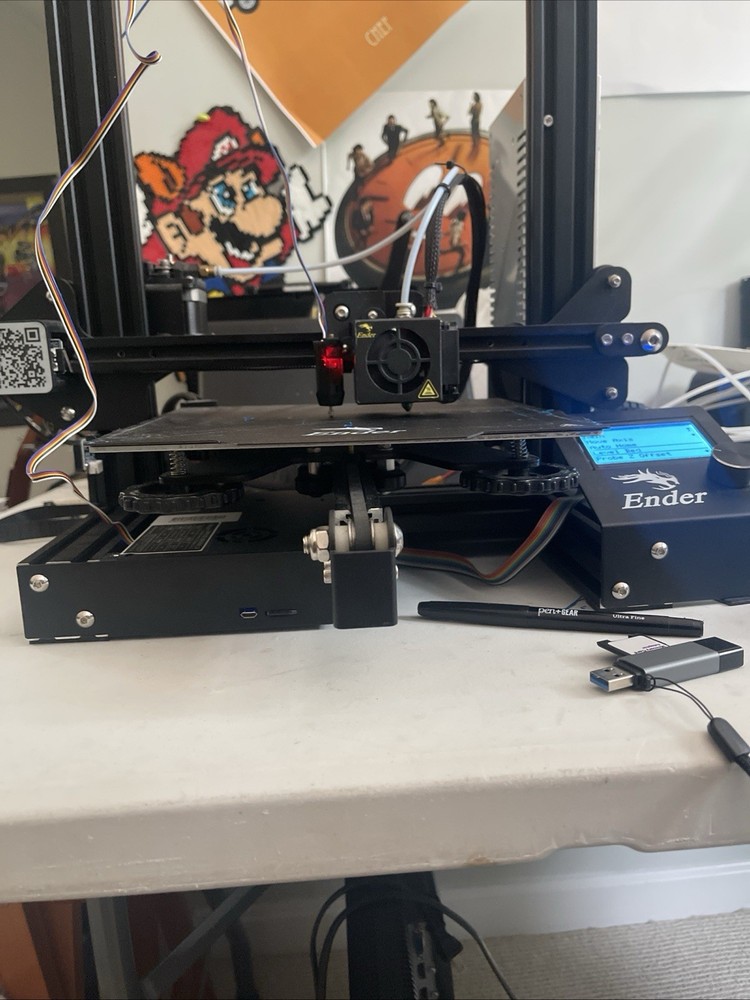 Ender 3 3D printer with upgrades