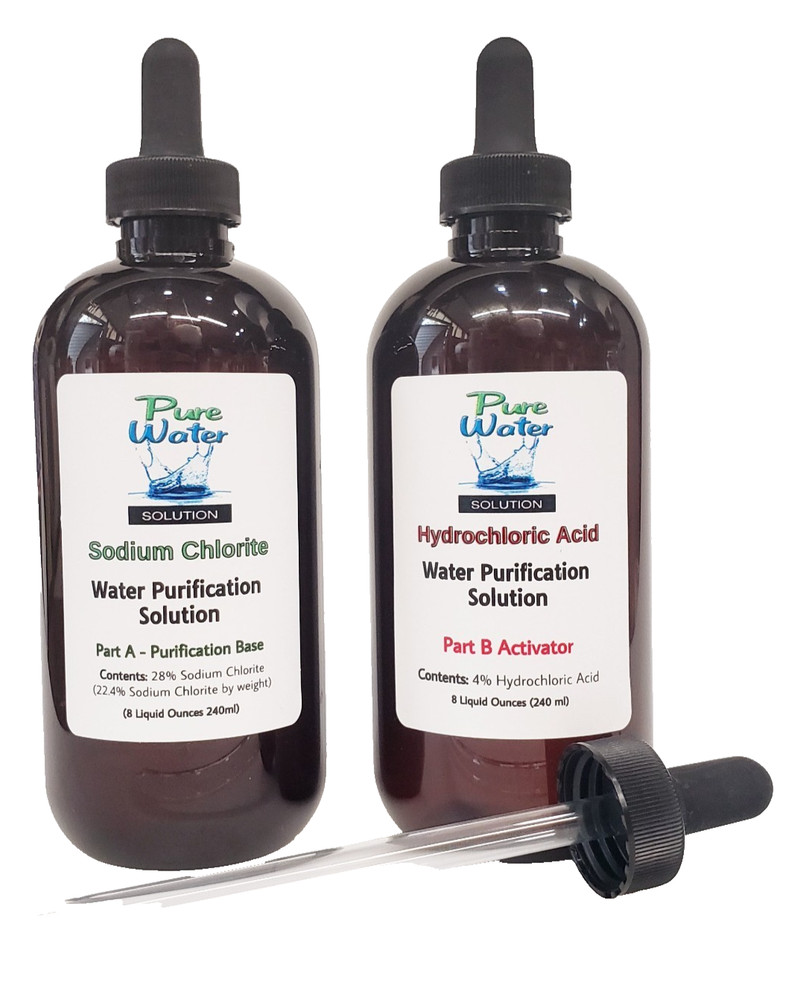 CDS - Water Purification Drops in PET plastic - Total activated solution 16 oz