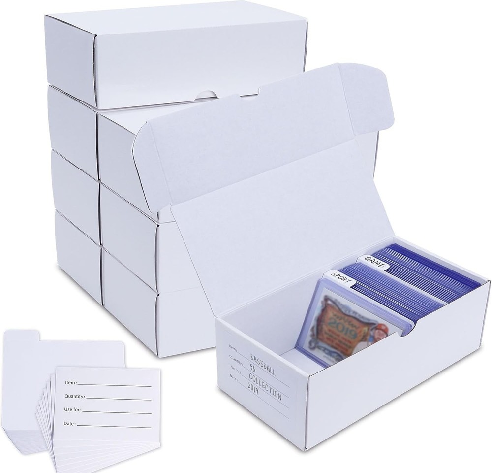 Toploader Storage Box 8-Pack Card Organizer Dustproof Stackable Recycled