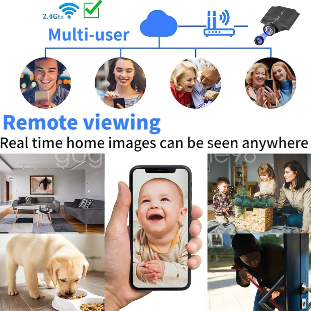 1080P HD Mini DIY WIFI Camera Remote View Video Recoder Home Security Camcorder