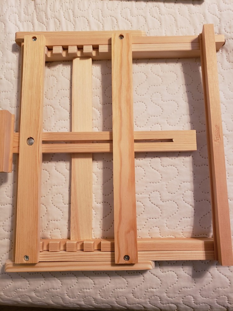 21 Piece Complete Easel Set - Stretched Canvas, Acrylic Paints & Brushes