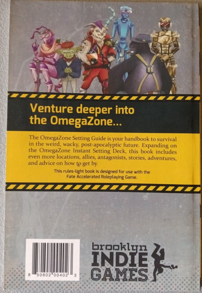 OmegaZone Setting Guide - Brooklyn Indie RPG - VG+