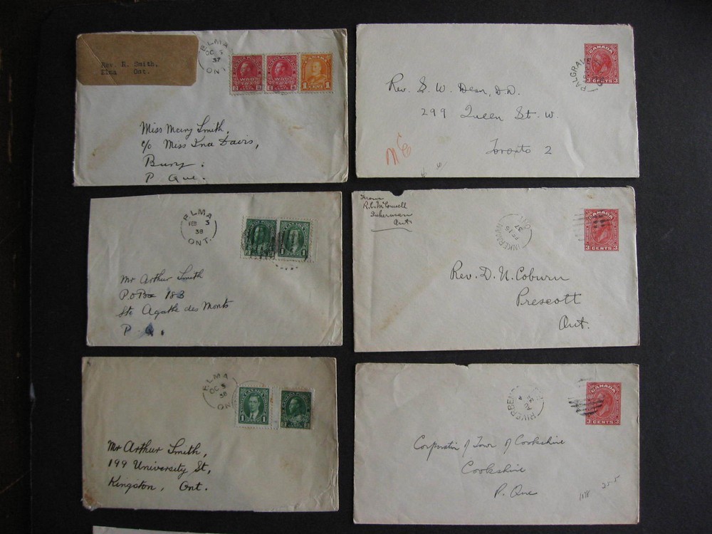 CANADA 21 old split ring cancelled covers, from old hoard, check them out!