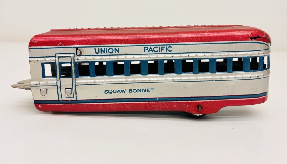 Marx Prewar Union Pacific Tin Streamlined Powered Passenger Set M10005 Working