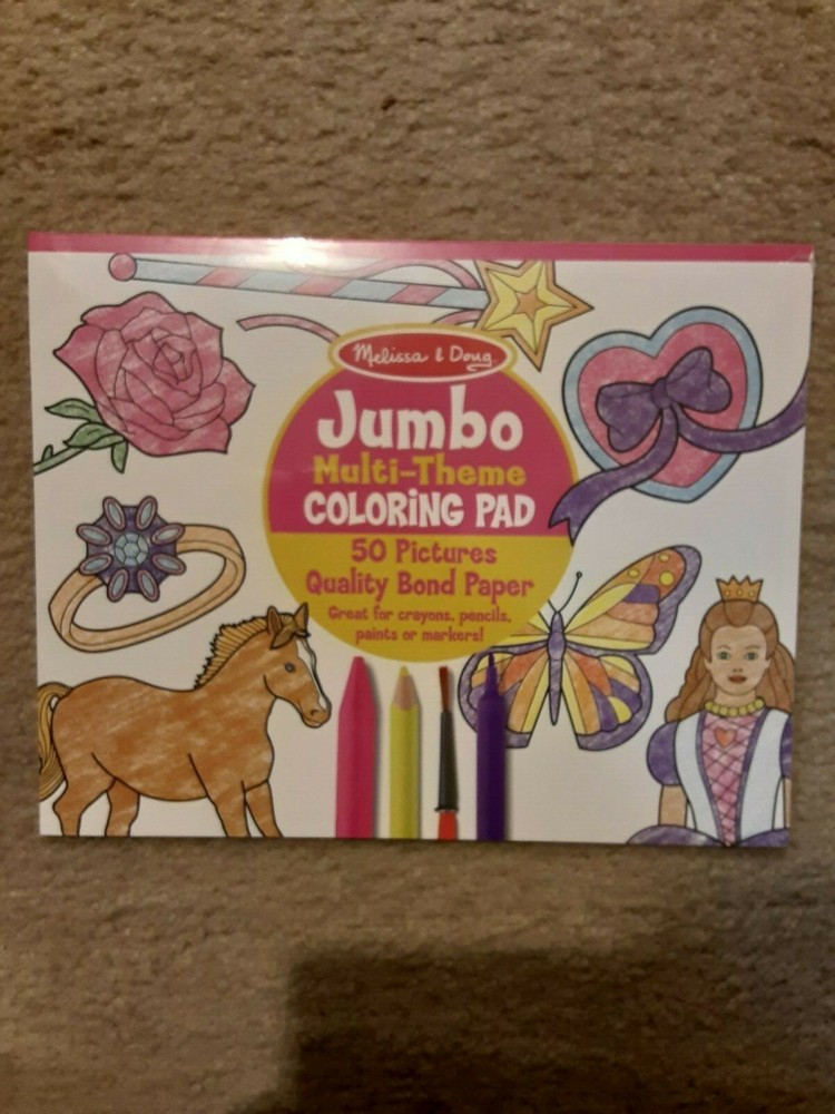MELISSA & DOUG JUMBO MULTI THEME 11" × 14" COLORING PAD