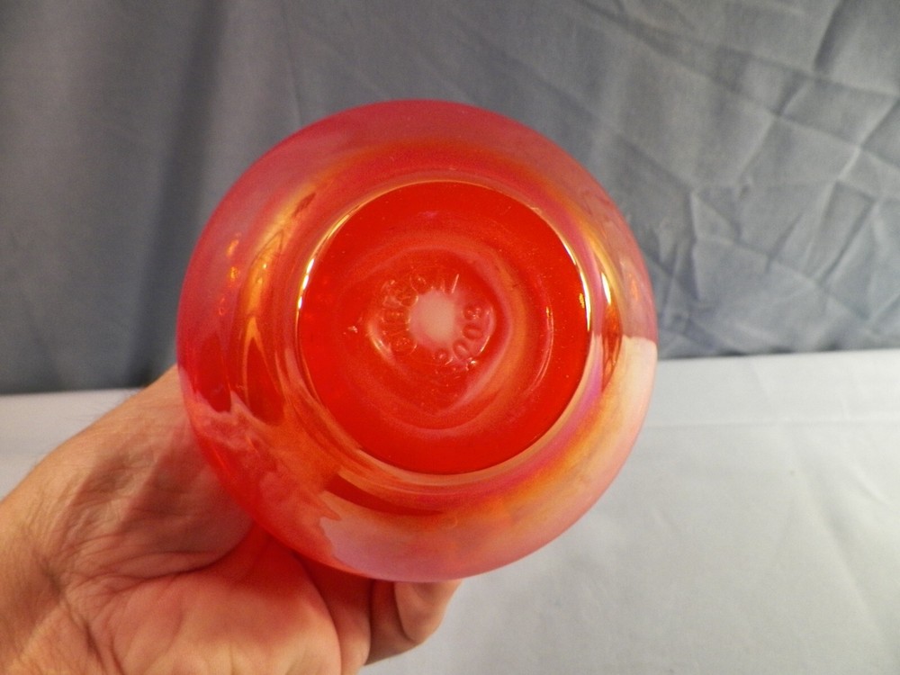 2003 Gibson Bright Orange Glass Cruet