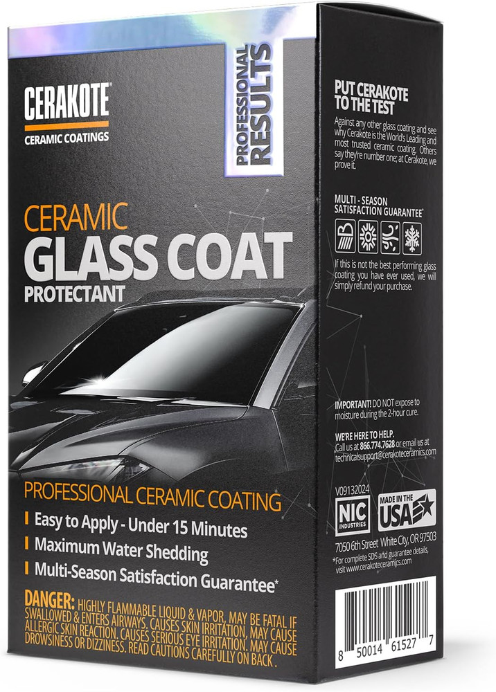 CERAKOTE Rapid Ceramic Glass Coat Windshield Kit Professional Ceramic Coating