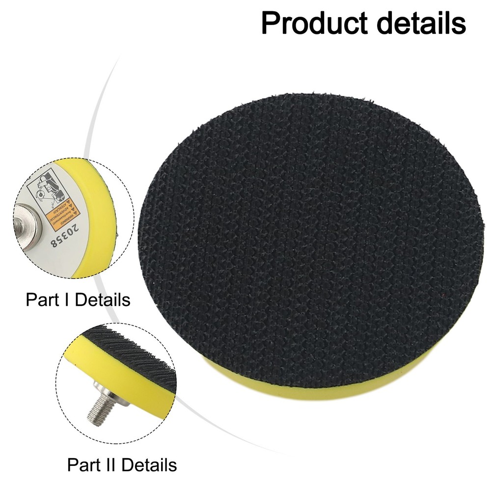 Hook Loop Backing Pad Sanding 3” 5” 6m Tools Parts Great Price & Quality