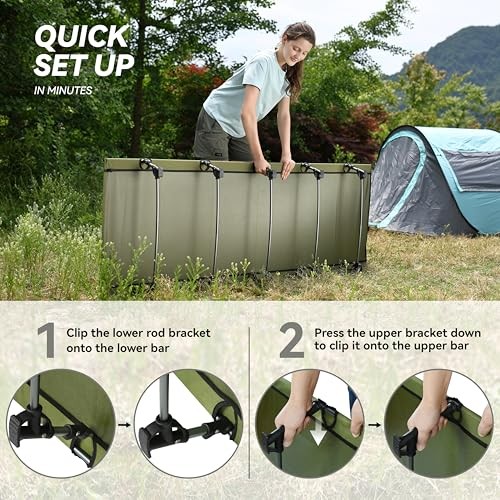 Ultralight Folding Tent Camping Cot Bed, Portable Compact for Army Green