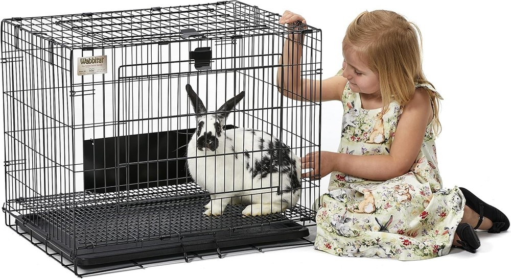 Rust-Resistant Small Animal Cage with Easy Access Doors – Ideal for Pet Rabbits