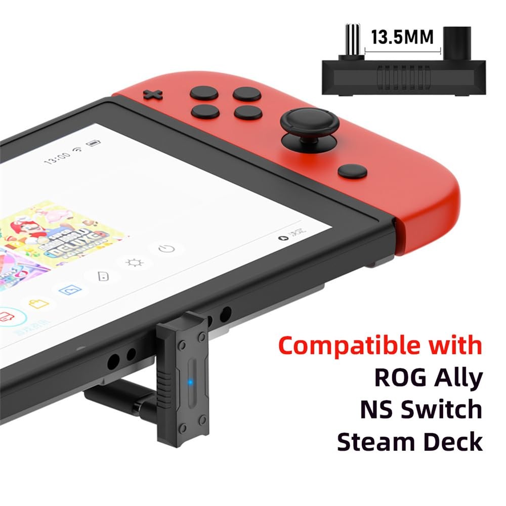 20Gbps USB 3.1 Type C M/F Adapter, U Shape Back Angled, ROG Ally, Steam Deck