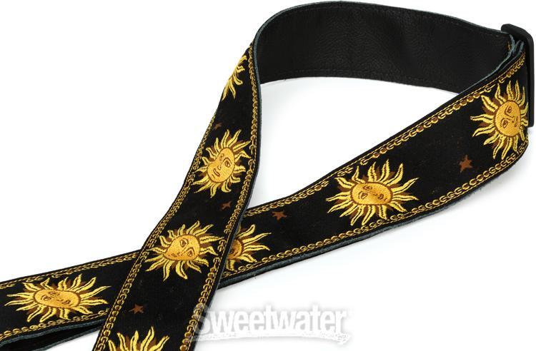 Levy's MPJG '60s Sun Polyester Guitar Strap - Black