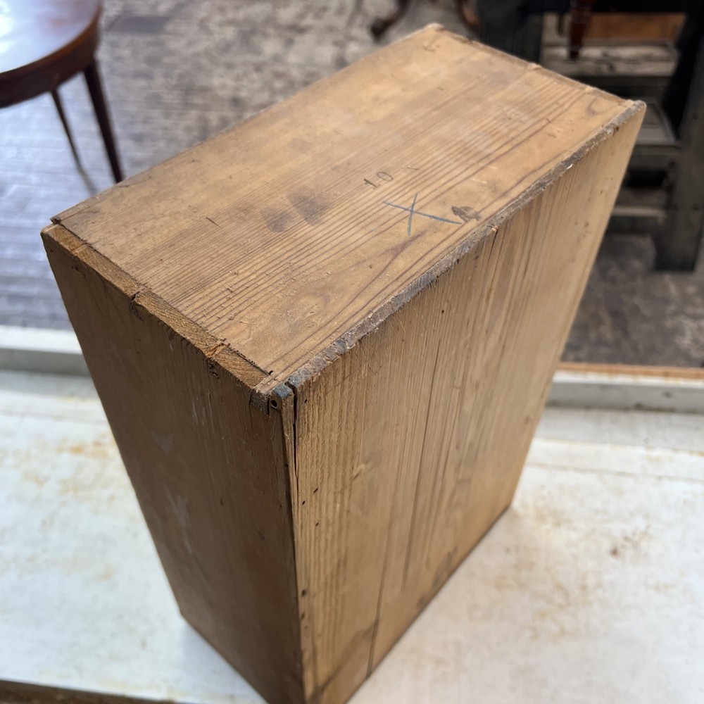 19thC Inlaid drawer dovetailed