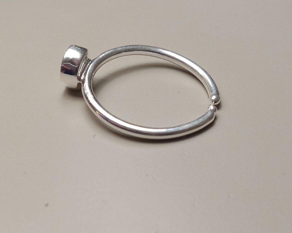 925 Sterling Silver Adjustable Bezel Cabochon Ring Blank Setting/Mounting
