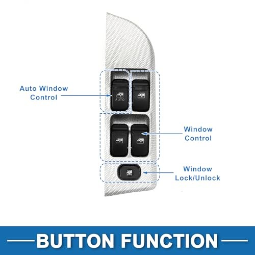 Power Window Switch Front Left Driver Side Window Control Switch for Kia Rio