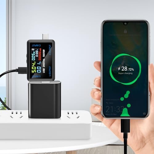 USB and Type-C Tester - Multi-Functional Digital Tester for DC 4.5 USB&Type-C
