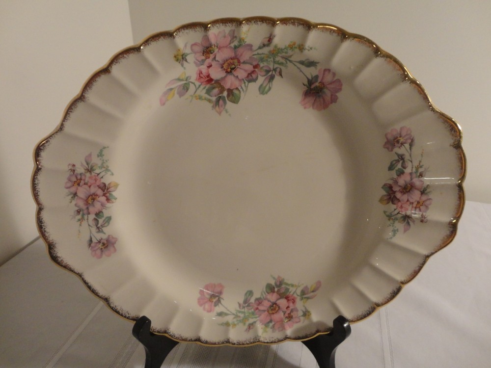 Limoges Wild Rose Serving Platter - 13 1/2"