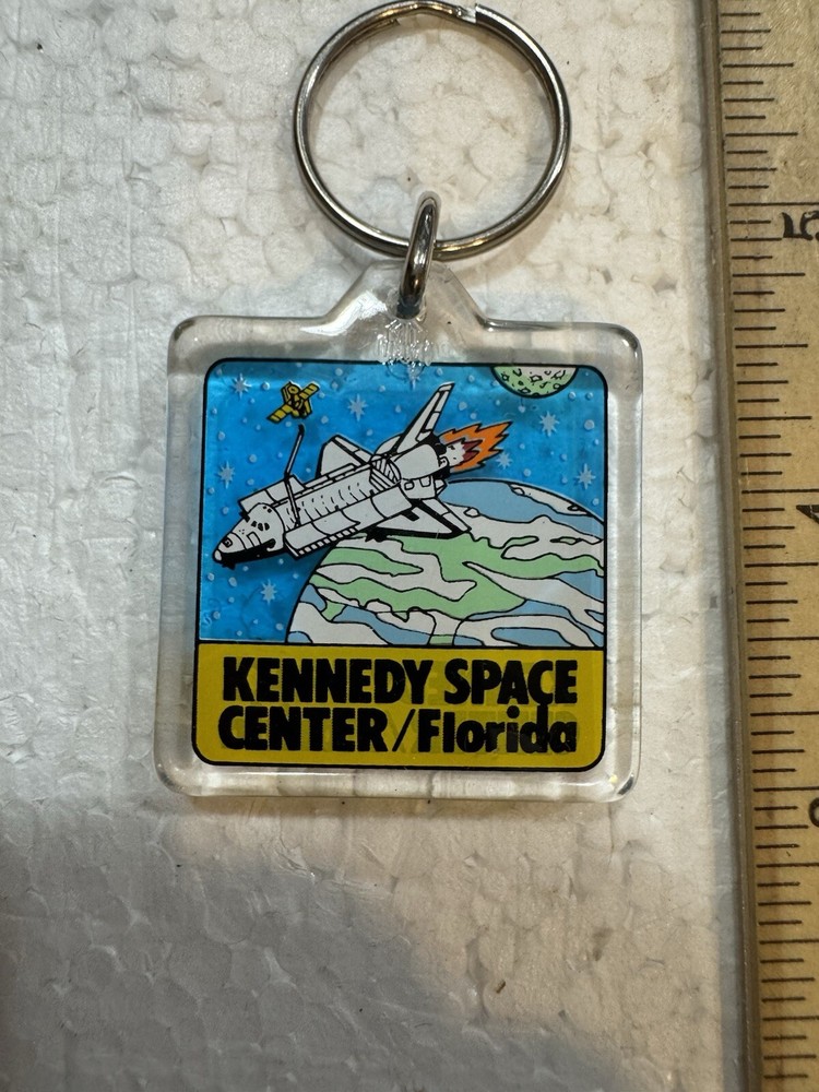 Vintage Kennedy Space Center- Space Shuttle Keychain