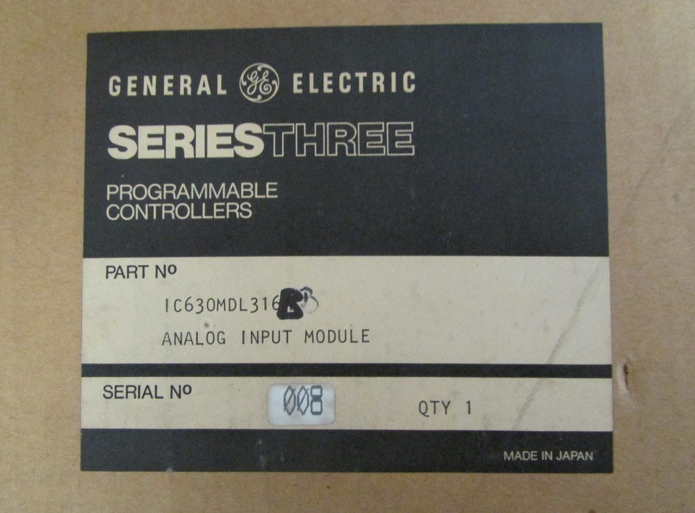 GE FANUC IC630MDL316B Analog Input Module