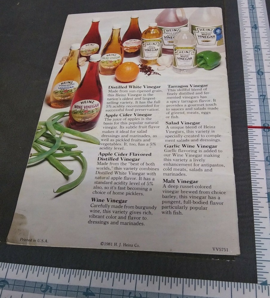 Heinz Guide To Successful Pickling Phamplet Vintage 1976