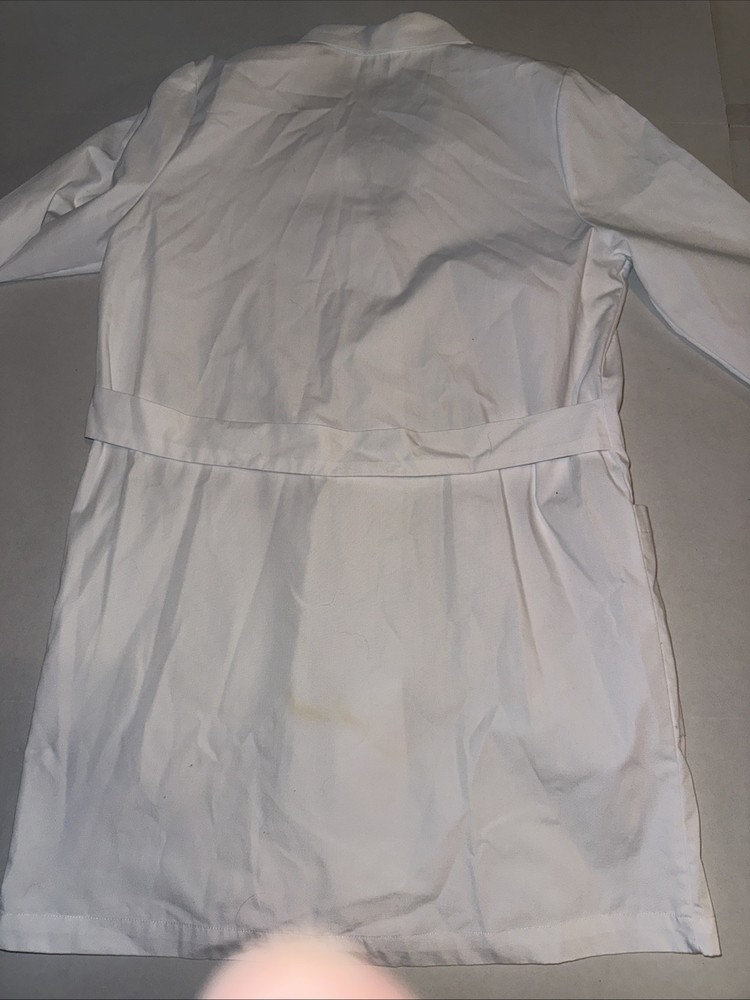 WHITE button-down Lab Coat ALLHEART Labs See Pics For Measurements