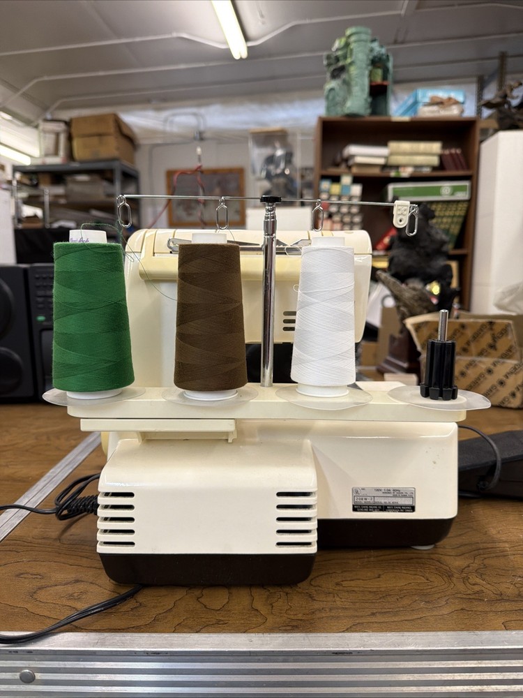 White Superlock 734D Electronic Serger sewing machine