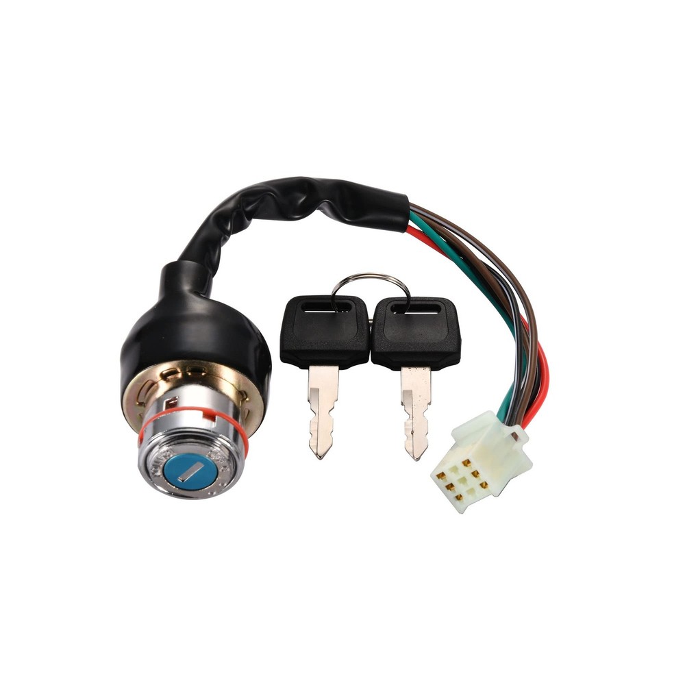 6 Wire Ignition Key Switch On Off 2 Position Replacement for 50cc 70cc 90cc 1...