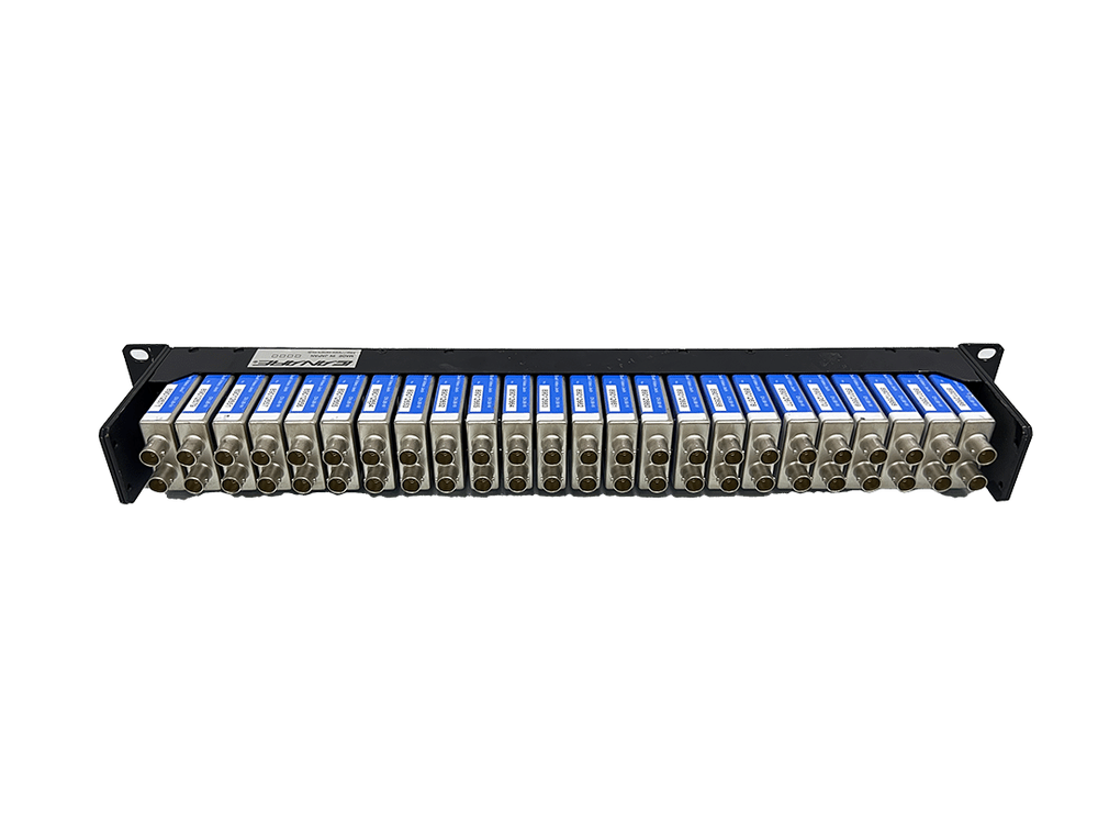 CANARE 24DV 1U 24 NORMALED VIDEO PATCH PANEL 3G HD With DVJB-W modules
