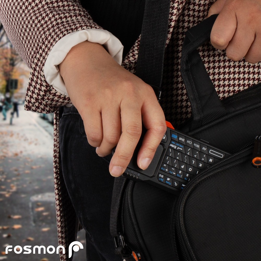 Fosmon 30FT Mini Wireless Bluetooth Keyboard Touchpad for iOS Android Windows