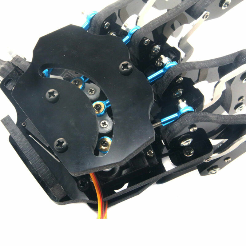 Robot Mechanical Claw Clamper Gripper Left Hand Arm with Servos DIY Assembled