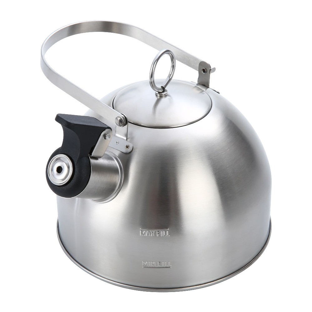 Portable Stainless Steel Stovetop Kettle 1.2L Capacity for Tea Coffee