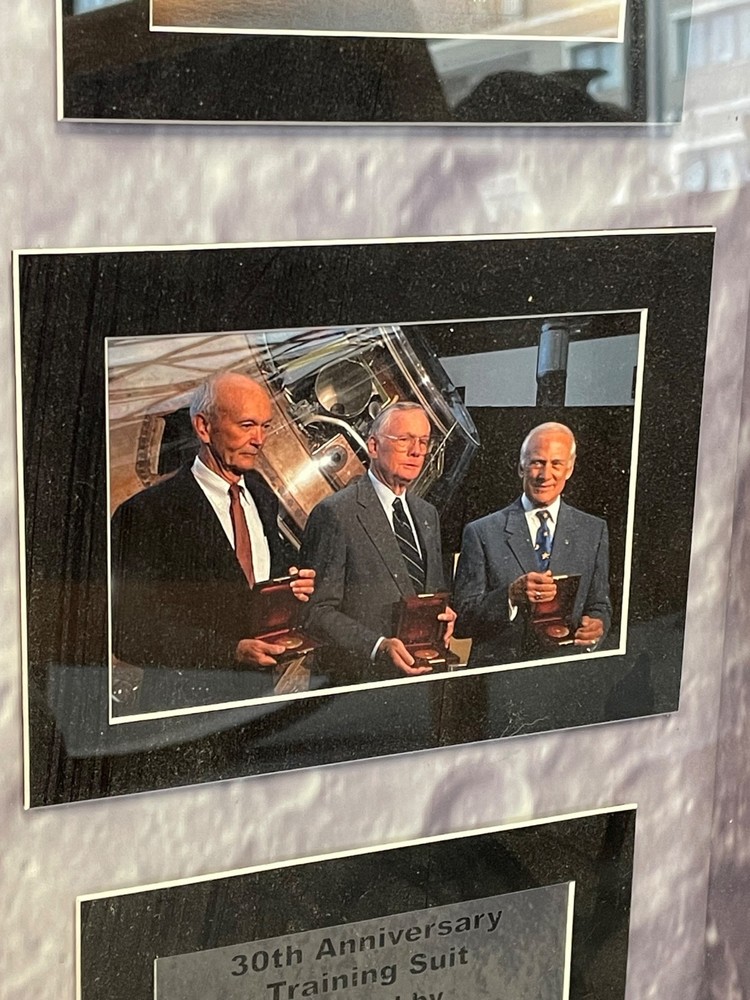 Signed Apollo 11 Flight Suit, 30th Anniversary. Armstrong, Aldrin, Collins