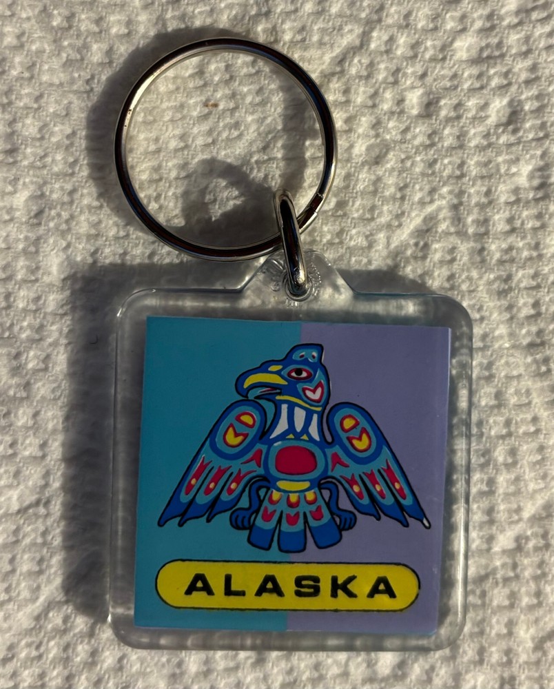 Alaska USA Native Design Inspired Keychain