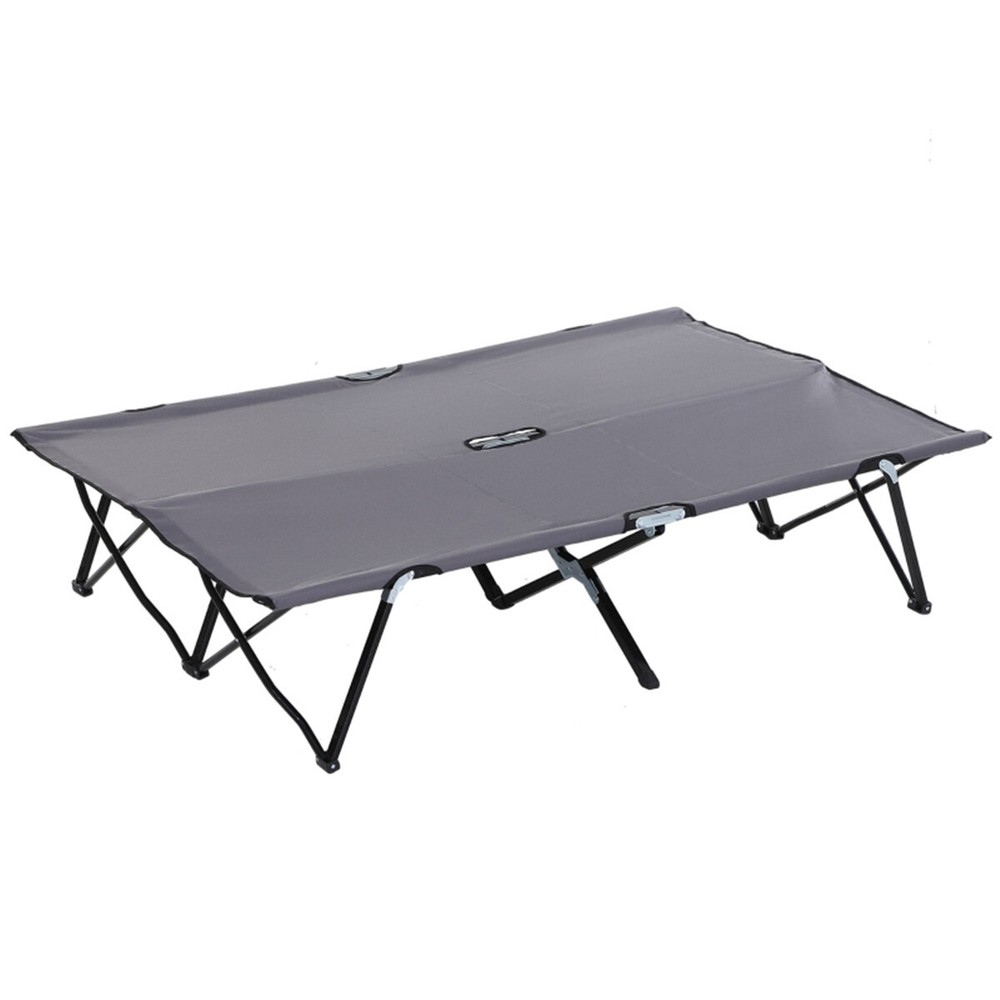 Folding Camping Chairs Camping Cot Gray