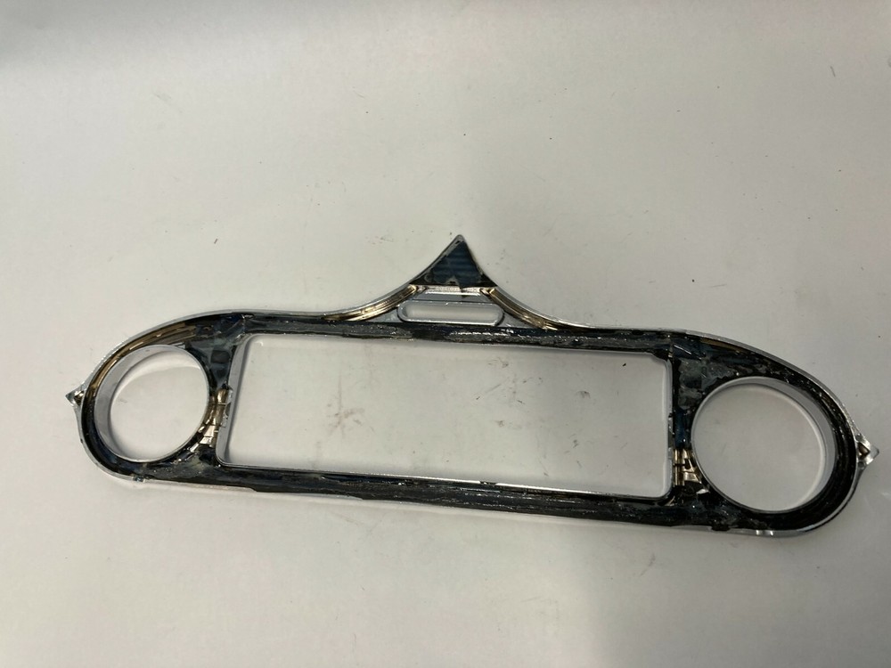 Harley chrome stereo inner fairing gauge trim ring