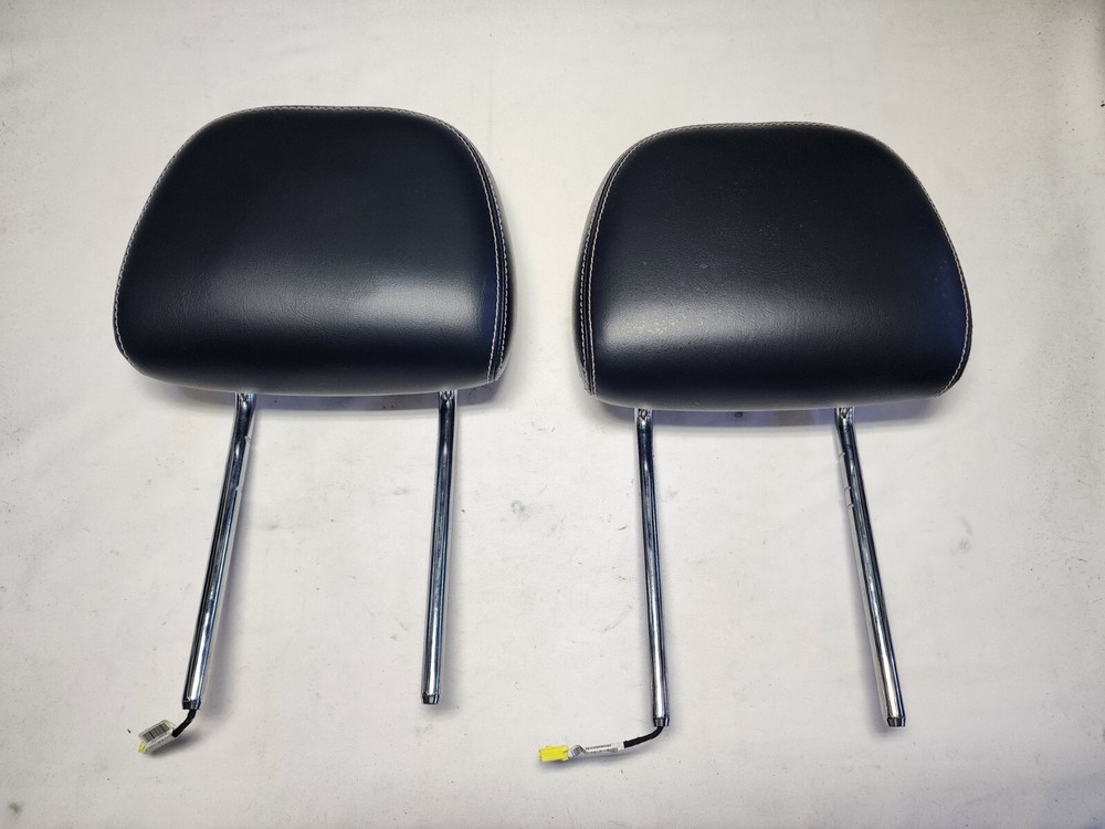 2010 - 2014 Chrysler 200 / Dodge Avenger Front Leather Head Rests (OEM) Black