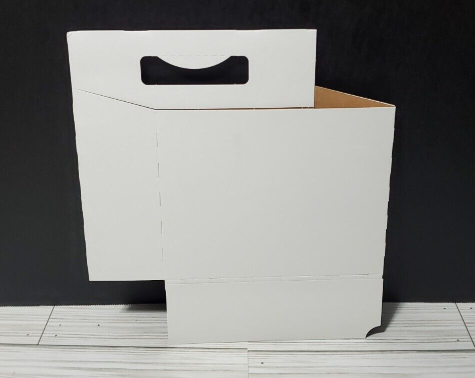 6 Pack Cardboard Bottle Carrier For 12 Ounce Bottles White