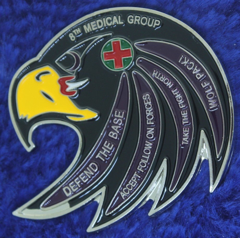 USAF 8th Medical Group Challenge Coin PT-22