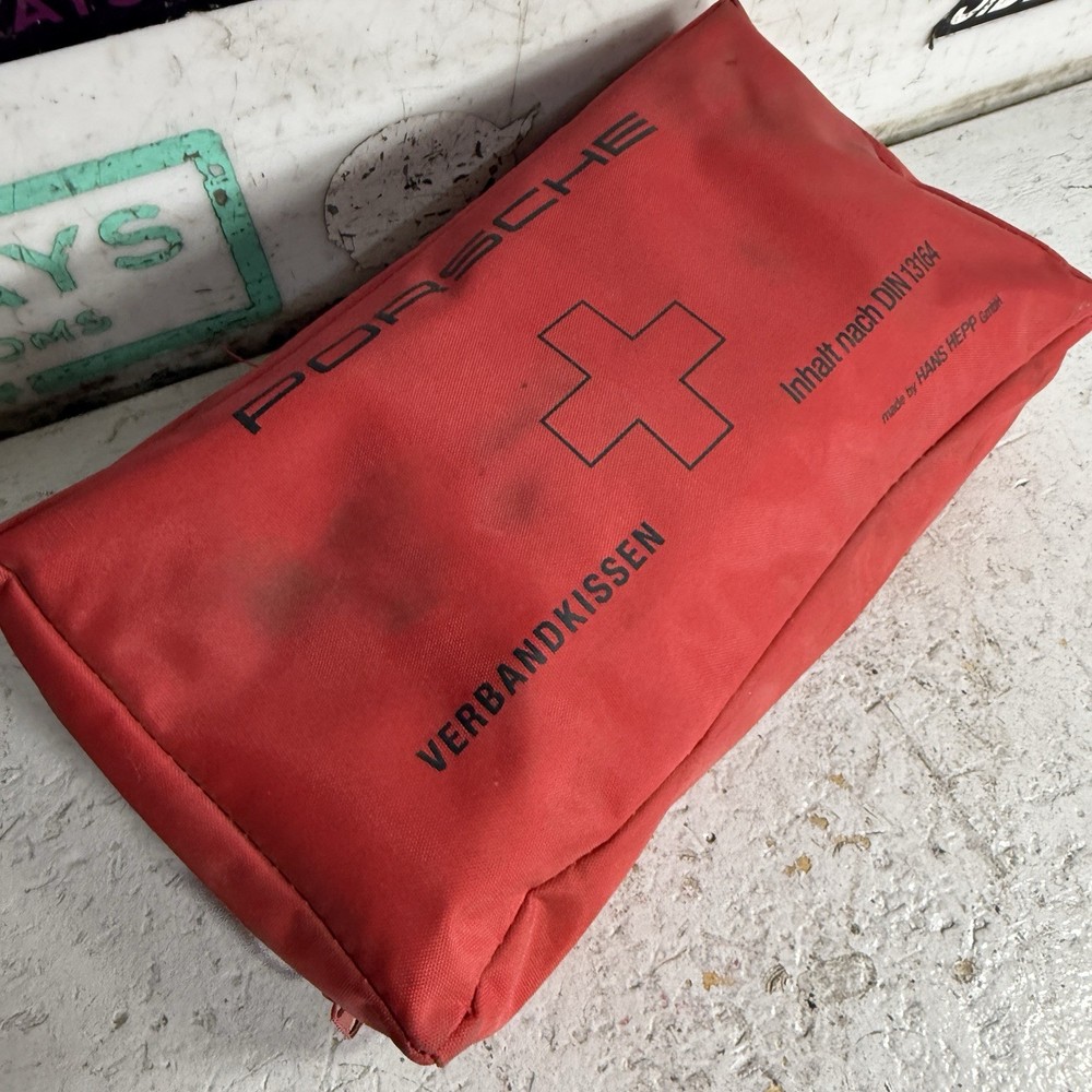 Porsche First Aid Kit Red Medical Bag