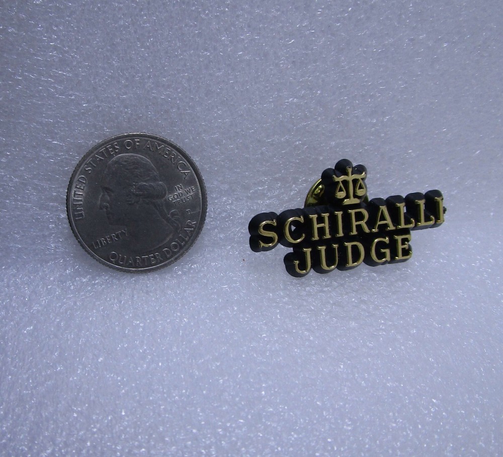Schiralli Judge Plastic Pin