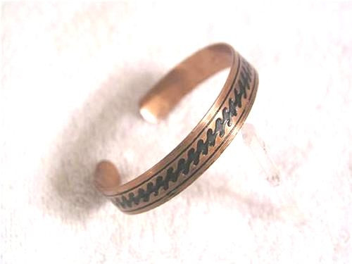 Copper bracelet solid adjustable 1/2 inch wide c33