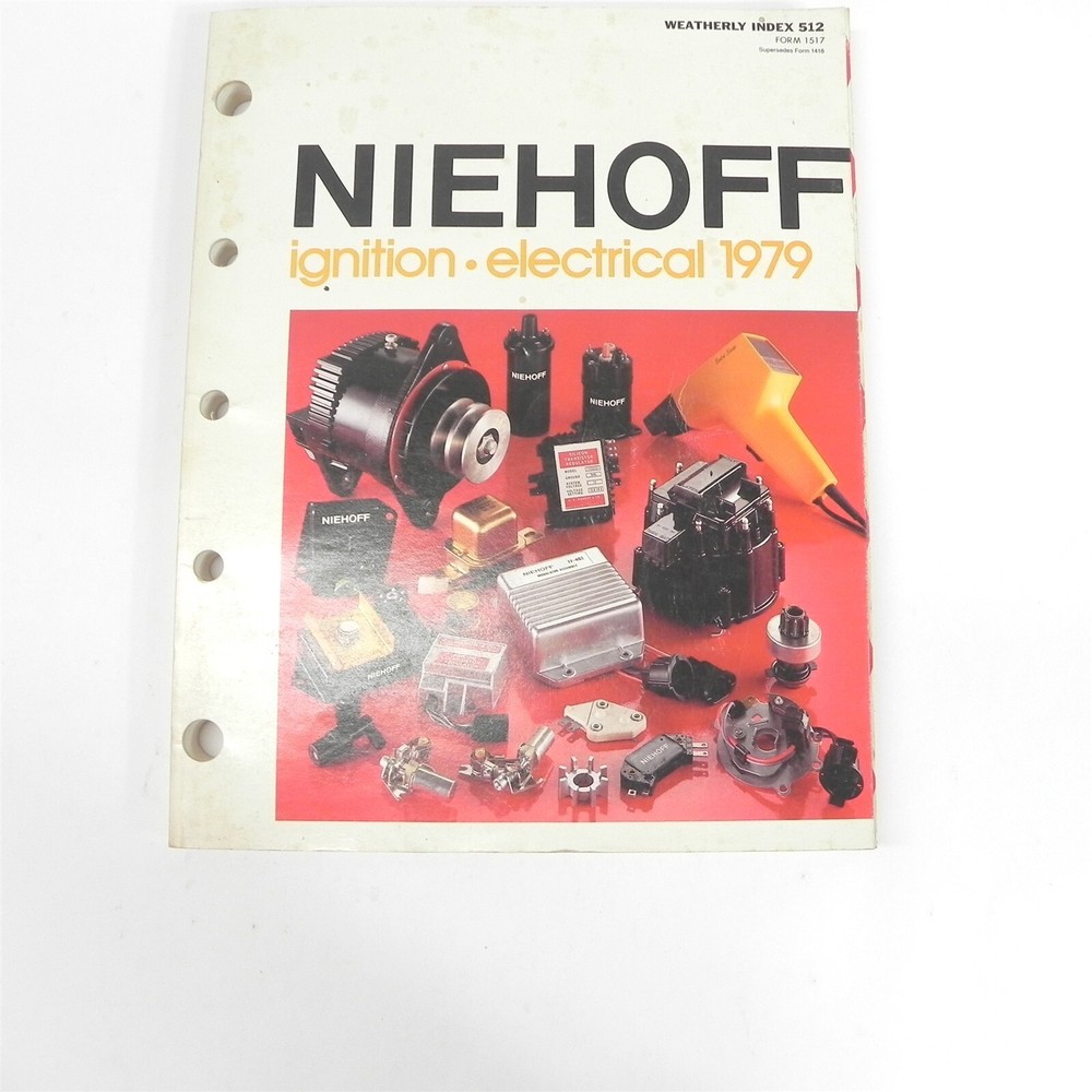 1979 CE NIEHOFF IGNITION PARTS ELECTRICAL TESTING EQUIPMENT ACCESSORIES CATALOG