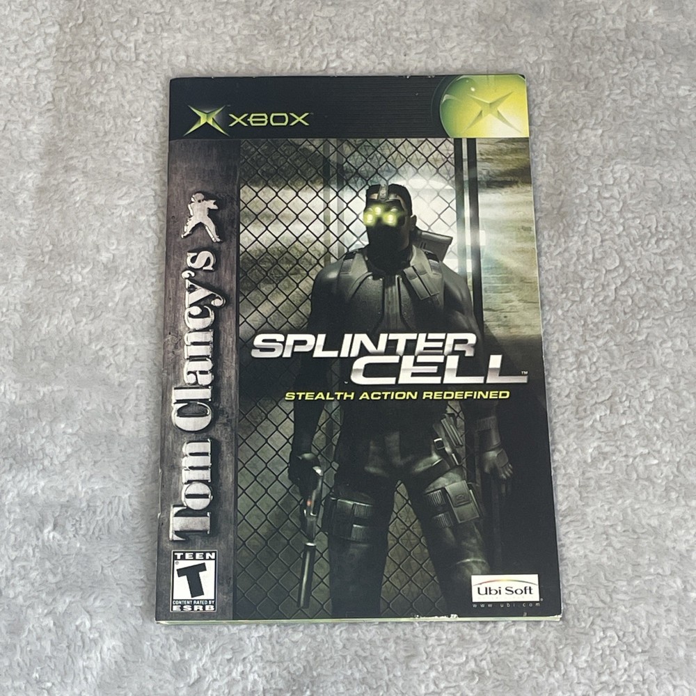 (Manual Only) Splinter Cell - Microsoft Xbox Authentic