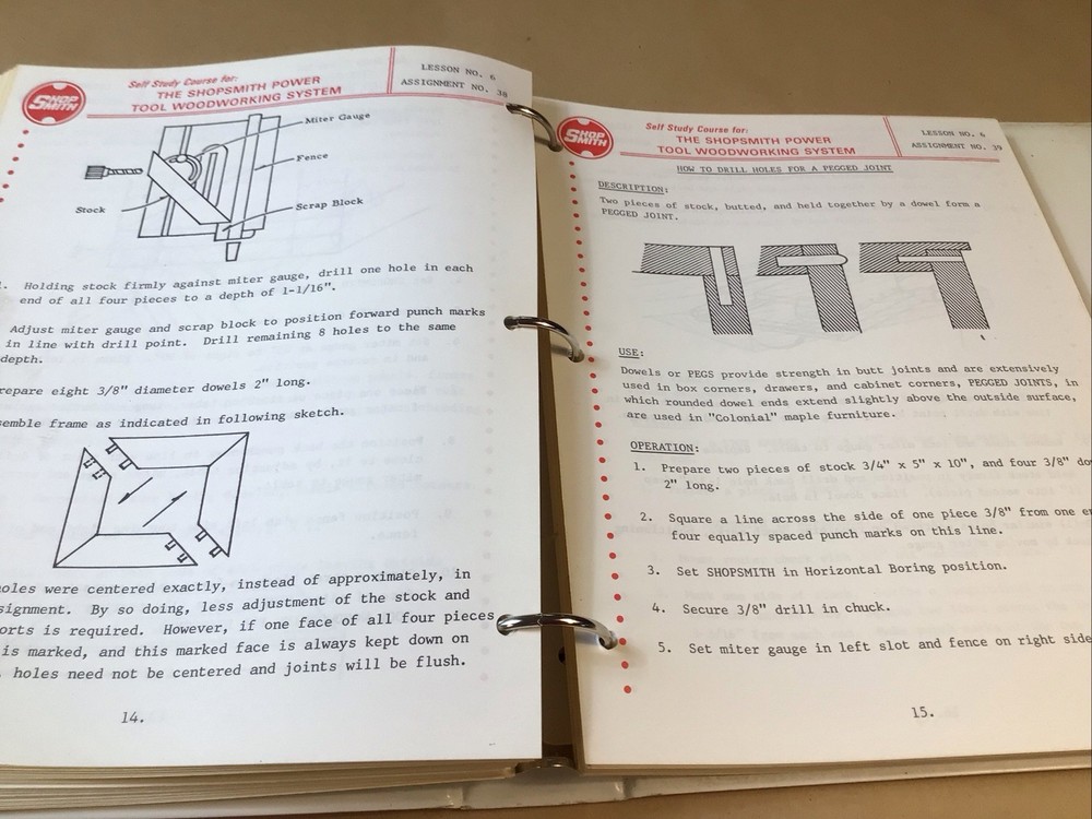 BOOK - Self Study Course for the Shopsmith Power Tool Wood Working System