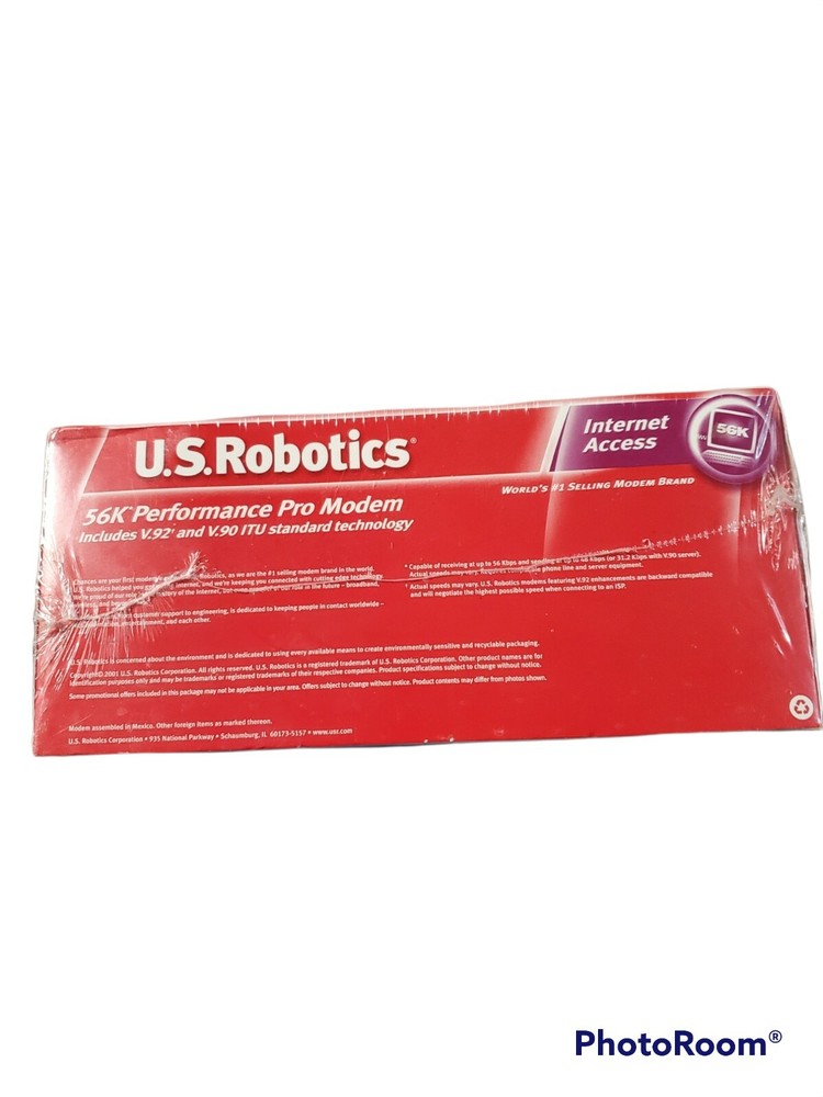 New USRobotics USR5610B 56 Kbps Performance Pro Modem Robotics