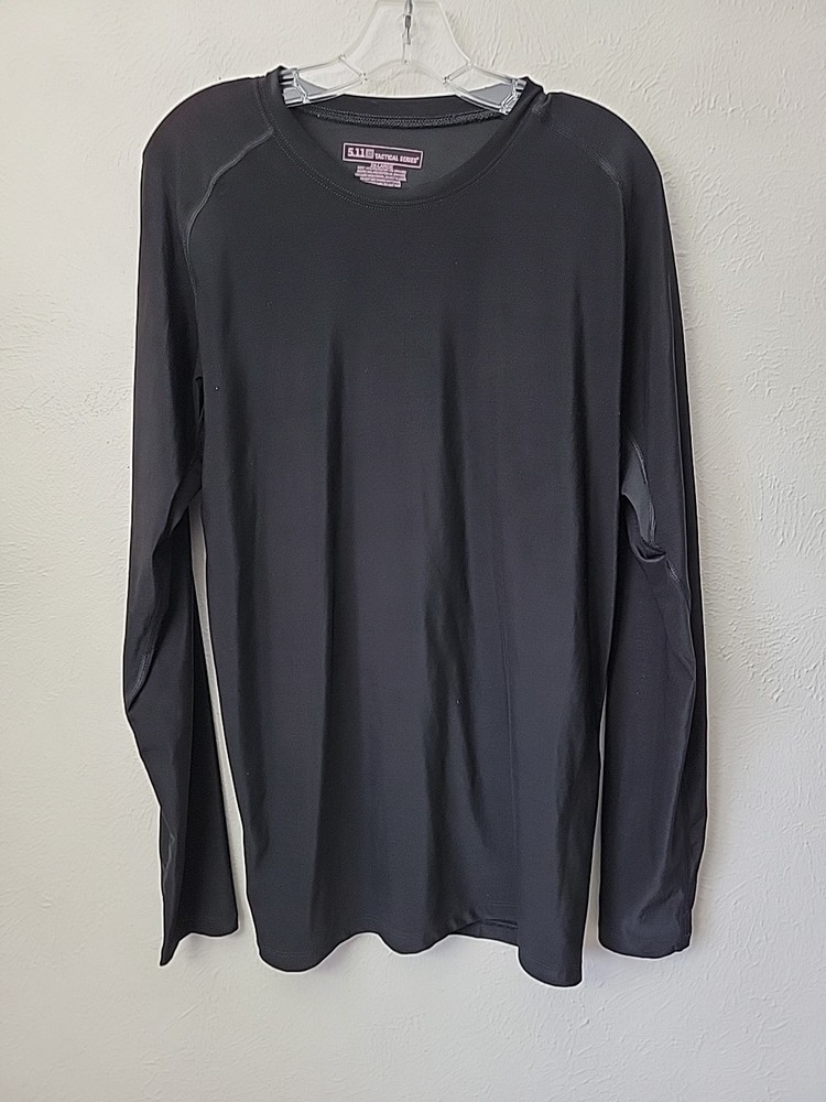 5.11 TACTICAL Black Baselayer  Compression Shirt 2X Black Longsleeve