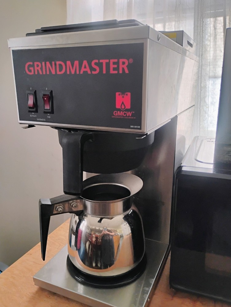 Grindmaster Cecilware Coffee Brewer machine 2 burner restaurant stainless steel