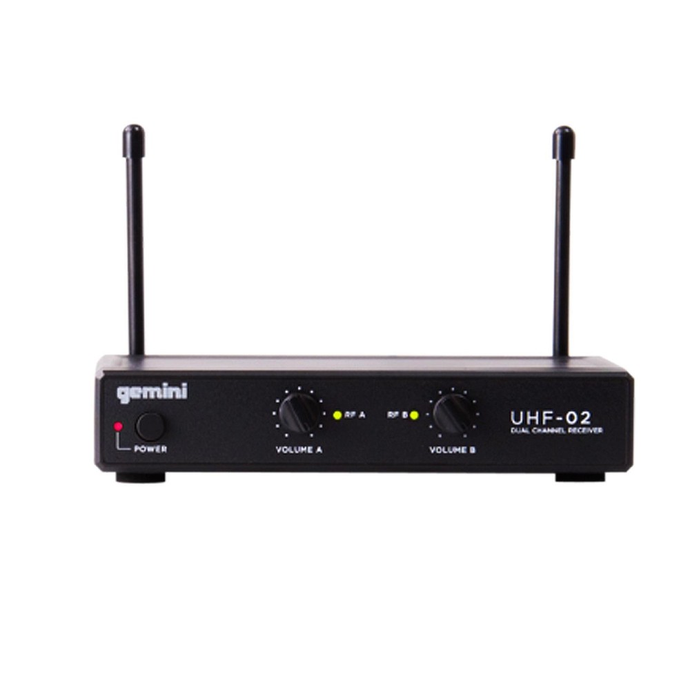 Gemini UHF-02HL 2 Channel Headset/Lavalier Wireless Microphone System